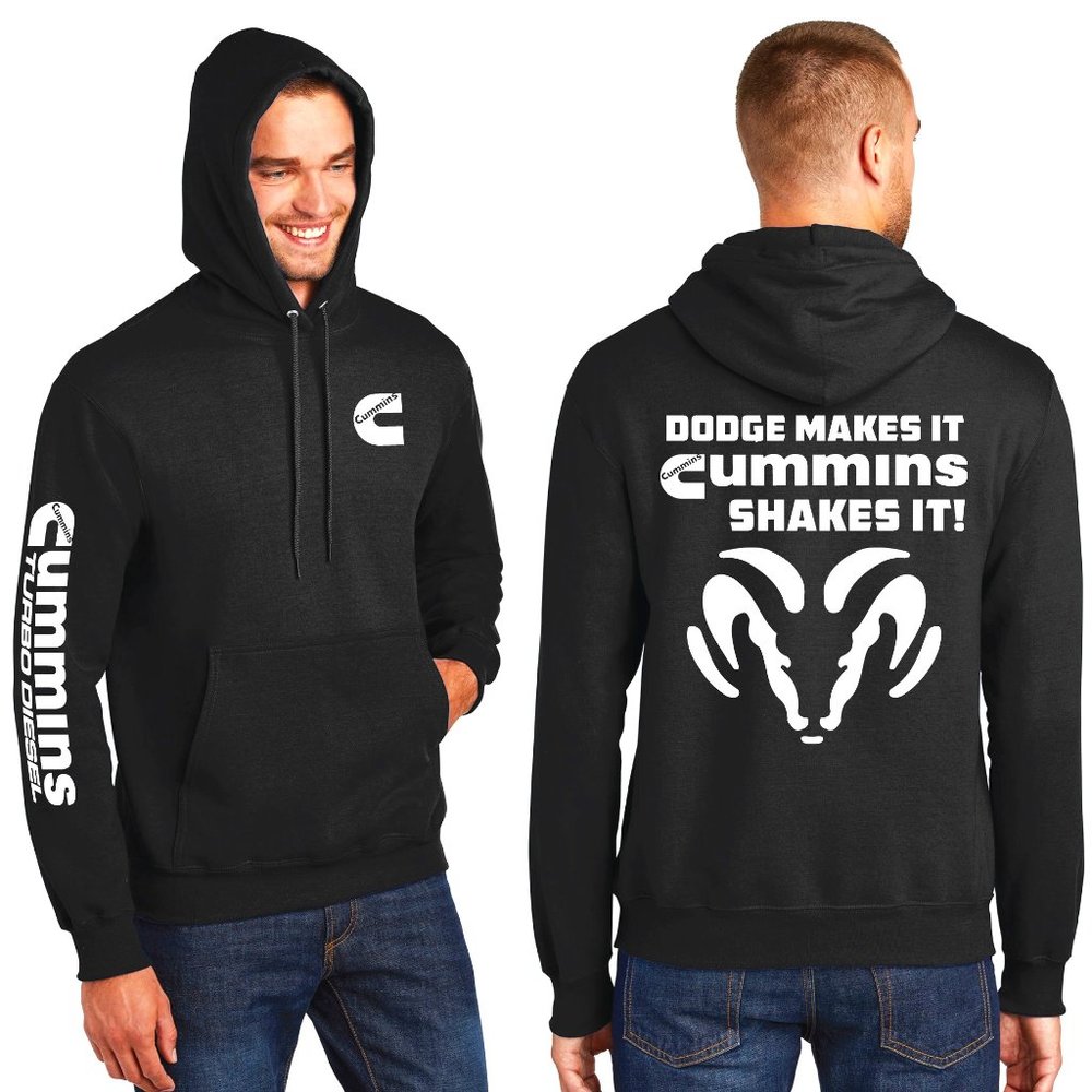 Dodge Cummins Diesel Hoodie Dad Gift Husband Gift Turbo Duramax Mopar NWT TALLS